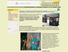 Tablet Screenshot of homeovet.com.ar