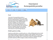 Tablet Screenshot of homeovet.cz